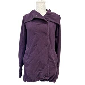 Lululemon Gratitude Wrap Jacket Womens Sz 4 Purple Double Breasted Activewear